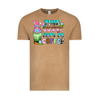 This Bunny Hops On Coffee Vintage Tee | Teevron