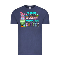 Vintage Denim this bunny hops on coffee Vintage Tee - Zillion Design Studio