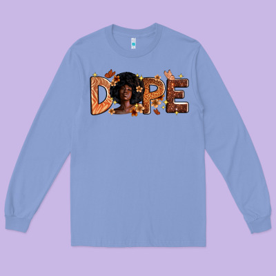 Dope Melanin Long Sleeve Tee Designed By Zillion Design Studio