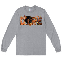 Heather Grey Dope Melanin Long Sleeve Tee - Zillion Design Studio