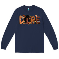 Navy Dope Melanin Long Sleeve Tee - Zillion Design Studio
