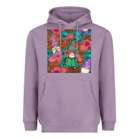 Floral Easter Gnomes Seamless Pattern Heavyweight Hoodie | Teevron