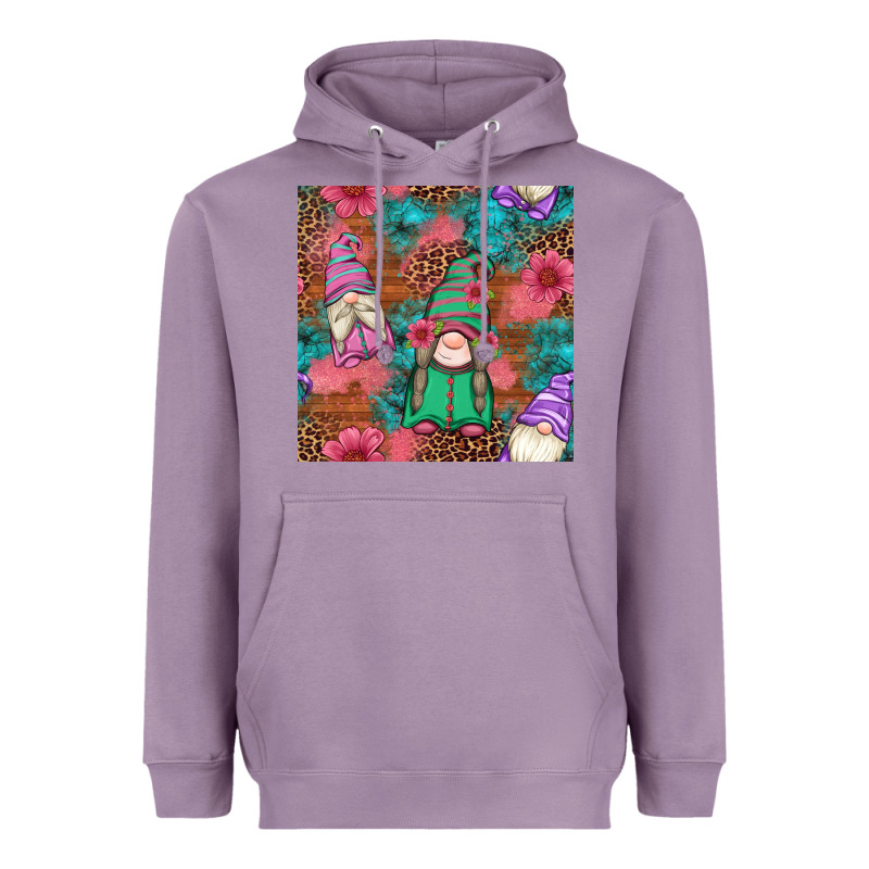 Floral Easter Gnomes Seamless Pattern Heavyweight Hoodie by Artiststas | Teevron