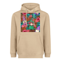 Mushroom floral easter gnomes seamless pattern Heavyweight Hoodie - Artiststas
