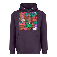 Plum floral easter gnomes seamless pattern Heavyweight Hoodie - Artiststas