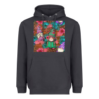 Smoke floral easter gnomes seamless pattern Heavyweight Hoodie - Artiststas