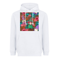 White floral easter gnomes seamless pattern Heavyweight Hoodie - Artiststas
