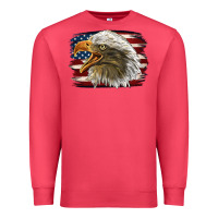 Cardinal American Flag Eagle Premium Sweatshirt - LillyAllenDesigns