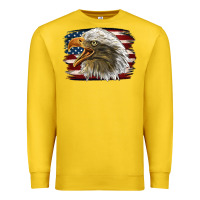 Lemon American Flag Eagle Premium Sweatshirt - LillyAllenDesigns