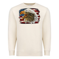 Sandshell American Flag Eagle Premium Sweatshirt - LillyAllenDesigns