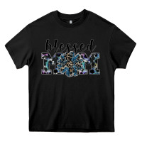 Black blessed mom Heavy Core Tee - SublimationCraftShop