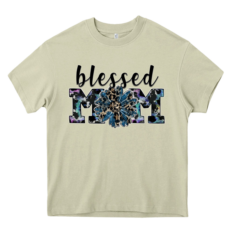 Blessed Mom Heavy Core Tee by SublimationCraftShop | Teevron