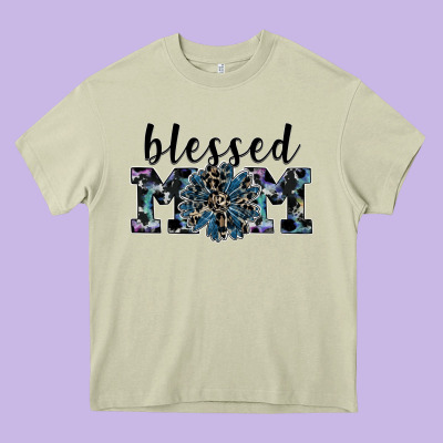 Blessed Mom Heavy Core Tee Designed By Sublimationcraftshop