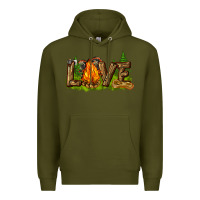 Army Green camping love Premium Hoodie - NancyCooperArtShop