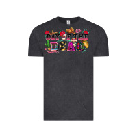 Vintage Black day of the dead Vintage Tee - texasbilliewilder