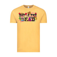 Vintage Mustard day of the dead Vintage Tee - texasbilliewilder