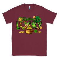 Burgundy feeling lucky Classic Tee - FaDigitalArtStudio