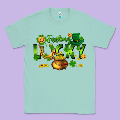 Feeling Lucky Classic Tee Designed By Fadigitalartstudio