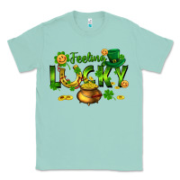 Seafoam feeling lucky Classic Tee - FaDigitalArtStudio