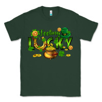 Sports Green feeling lucky Classic Tee - FaDigitalArtStudio