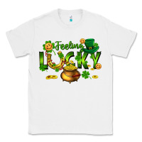 White feeling lucky Classic Tee - FaDigitalArtStudio