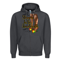 Smoke steppin' in to juneteenth heels Zipper Hoodie - HRA Design Shop