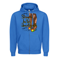 True Royal steppin' in to juneteenth heels Zipper Hoodie - HRA Design Shop