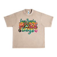 French Oak less people more dogs paw zillion Urban Heavy Tee - Zillion Design Studio