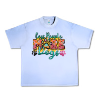 Grape Ice less people more dogs paw zillion Urban Heavy Tee - Zillion Design Studio