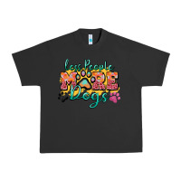 Pigment Black less people more dogs paw zillion Urban Heavy Tee - Zillion Design Studio