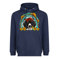 Navy german shorthaired pointer western rainbow Heavyweight Hoodie - Artiststas
