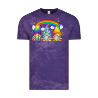 Cloud Purple rainbow gnomes Vintage Tee - Zillion Design Studio