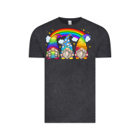 Vintage Black rainbow gnomes Vintage Tee - Zillion Design Studio