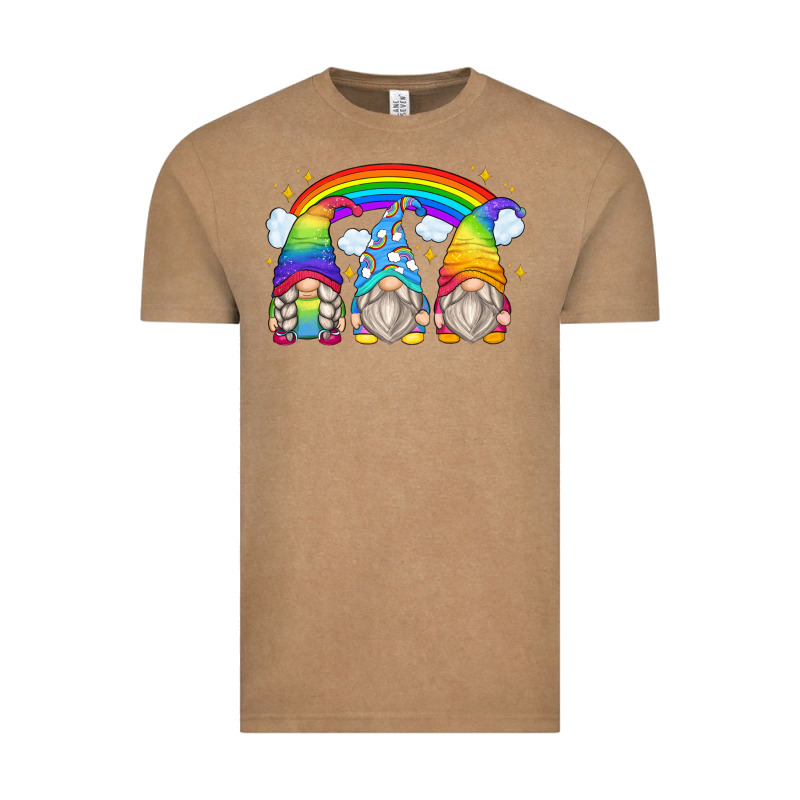Rainbow Gnomes Vintage Tee by Zillion Design Studio | Teevron