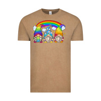 Vintage Coffee rainbow gnomes Vintage Tee - Zillion Design Studio