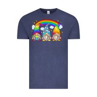Vintage Denim rainbow gnomes Vintage Tee - Zillion Design Studio