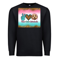 Black peace love labradoodle Premium Sweatshirt - Jasminsmagicworld
