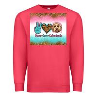 Cardinal peace love labradoodle Premium Sweatshirt - Jasminsmagicworld