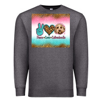 Charcoal Heather peace love labradoodle Premium Sweatshirt - Jasminsmagicworld