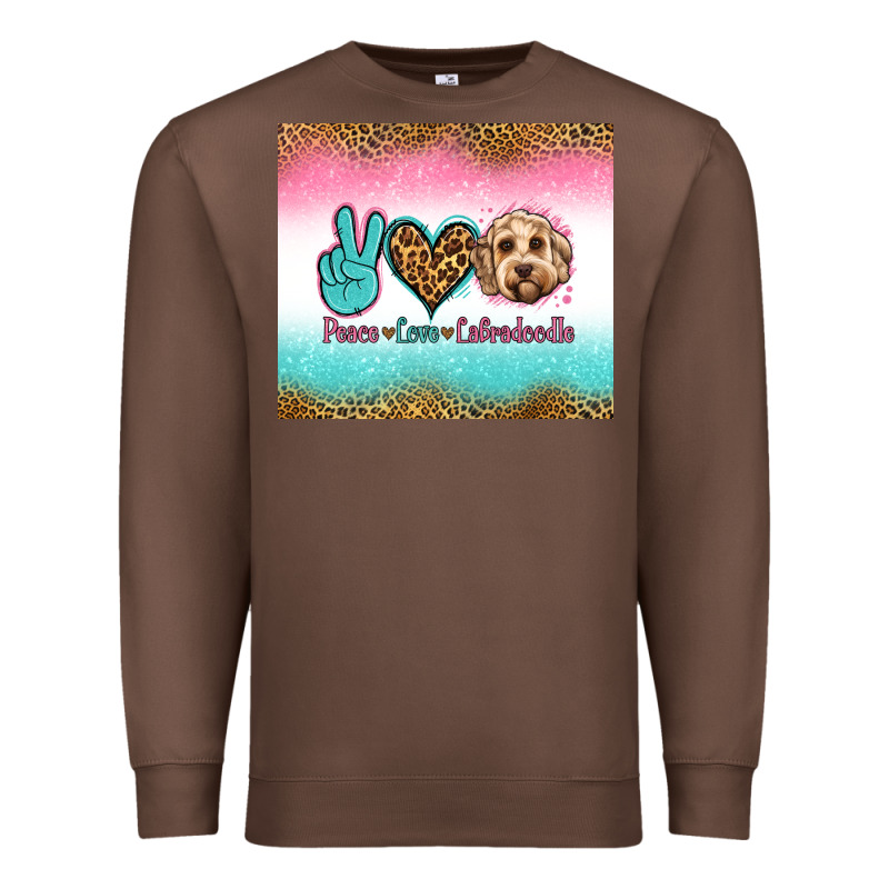 Peace Love Labradoodle Premium Sweatshirt by Jasminsmagicworld | Teevron