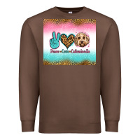 Chestnut peace love labradoodle Premium Sweatshirt - Jasminsmagicworld