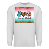 Dove Grey peace love labradoodle Premium Sweatshirt - Jasminsmagicworld