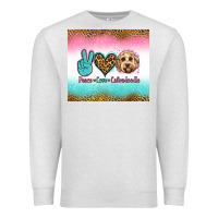 Oatmeal Heather peace love labradoodle Premium Sweatshirt - Jasminsmagicworld