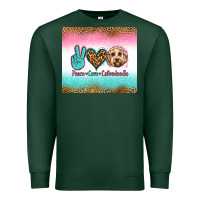 Sports Green peace love labradoodle Premium Sweatshirt - Jasminsmagicworld