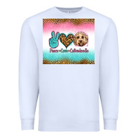 White peace love labradoodle Premium Sweatshirt - Jasminsmagicworld