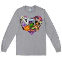 Heather Grey halloween Long Sleeve Tee - AdoDesignShop