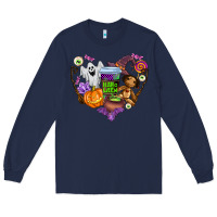 Navy halloween Long Sleeve Tee - AdoDesignShop