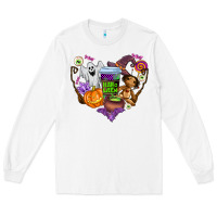 White halloween Long Sleeve Tee - AdoDesignShop