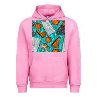 Fuchsia Pink basketball uniform and hoop seamless pattern Urban Hoodie - BundleAndBundleShop