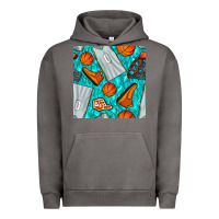 Pigment Tornado basketball uniform and hoop seamless pattern Urban Hoodie - BundleAndBundleShop